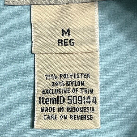 L.L. Bean No Fly Zone Shirt Women's M Blue Repellant Performance Outdoor UPF 50+ - Picture 5 of 17